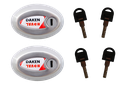 NOVAL, (2 psc) safety lock for rear or side door van