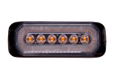 LED strobe 6-LED 12-24V amber/red