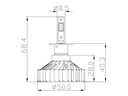 H3 LED set (2 lamps) 12-24volt canbus 2500Lm per lamp