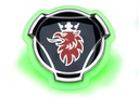 Illuminated Scania LED Emblem - Green
