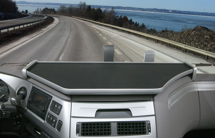 Centre Table for Daf XF106 / Euro 6 | Black with Silver Edge