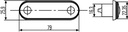 Hella LED Marker Light with 5m Cable | White