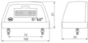 License Plate Light Square with LED