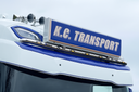 Aluminum VisorBar for NGD DAF XF, XD & XG | 5 Amber LEDs