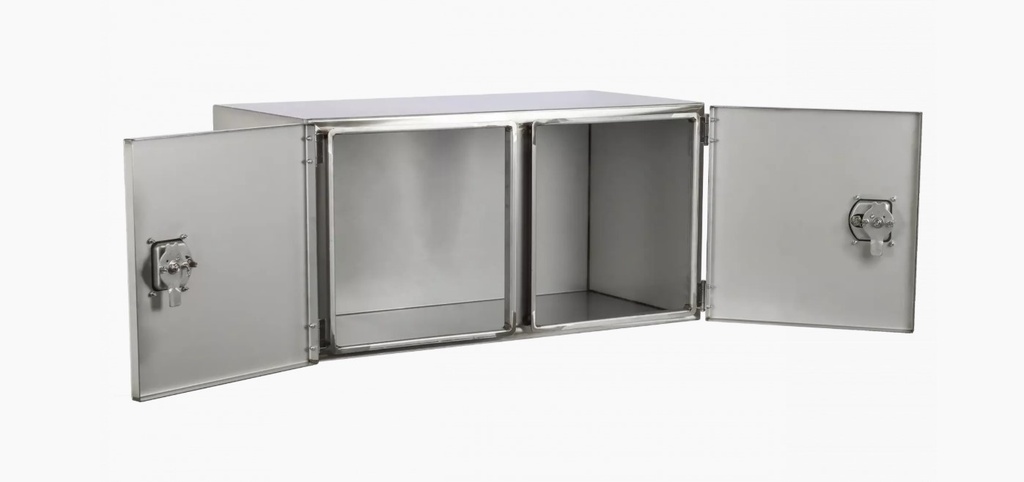 Toolbox Stainless Steel with Double Doors - 1000x500x500mm
