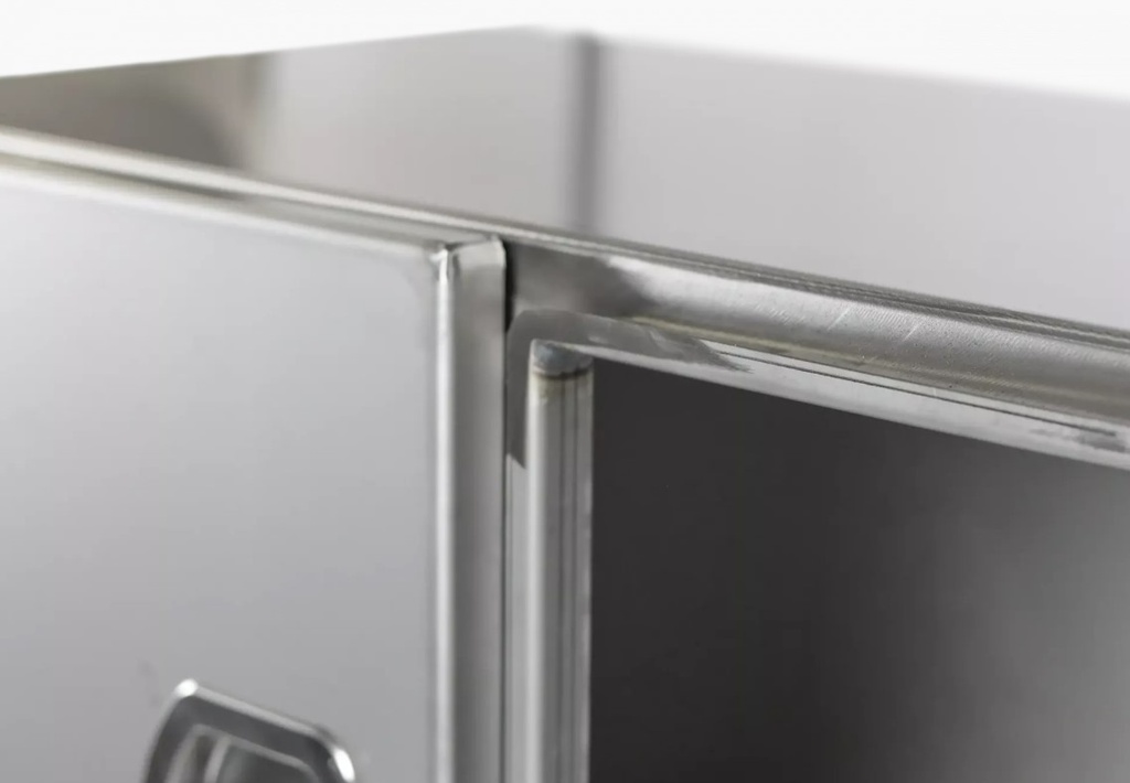 Toolbox Stainless Steel with Double Doors - 1000x500x500mm