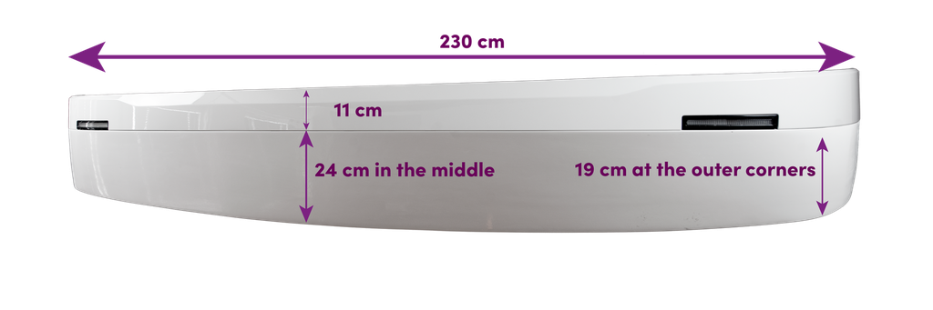 XL Sunvisor "BOW" for Scania NextGen 2017+ | Height 35cm