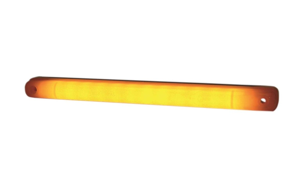 LED Neon Side Marker/Position Light Long - Amber with Semi-Clear Lens