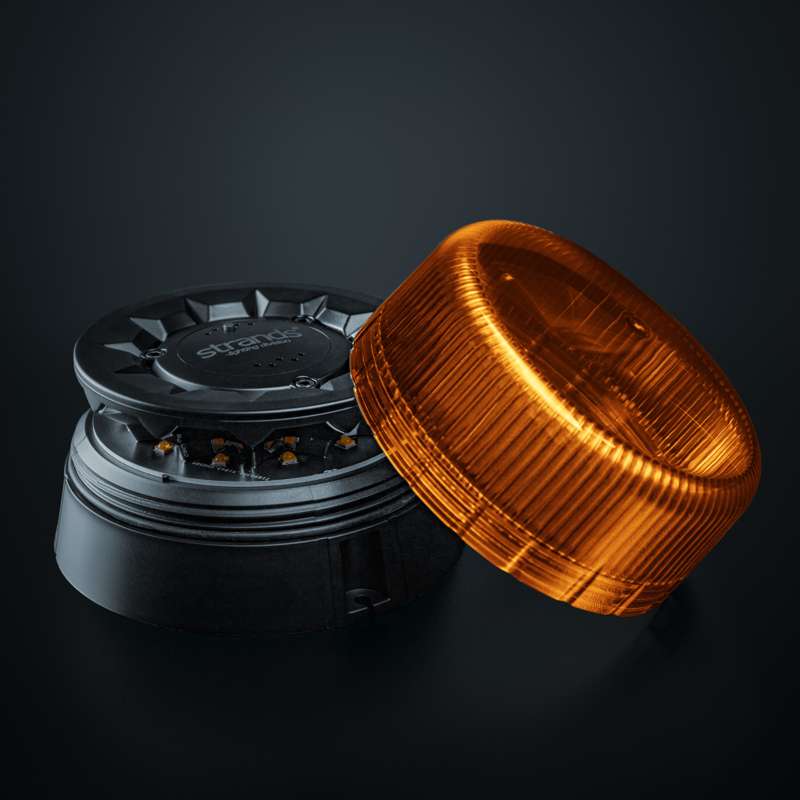 Amber Lens for Black Raven Pharos LED Beacon
