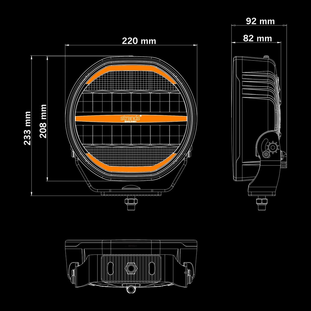 Nuuk D-Line 7" Driving Light