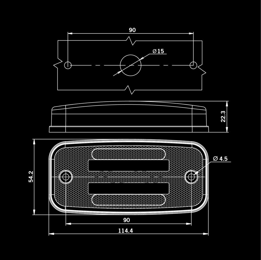 FREEDOM ADR Two Line Rear Position Light