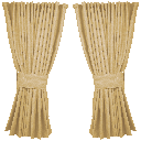 Nedking Side Curtains | Beige Alcantara / Suède Look | 95cm