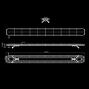 Skylord EXP Warning Light Roof Bar 1500mm