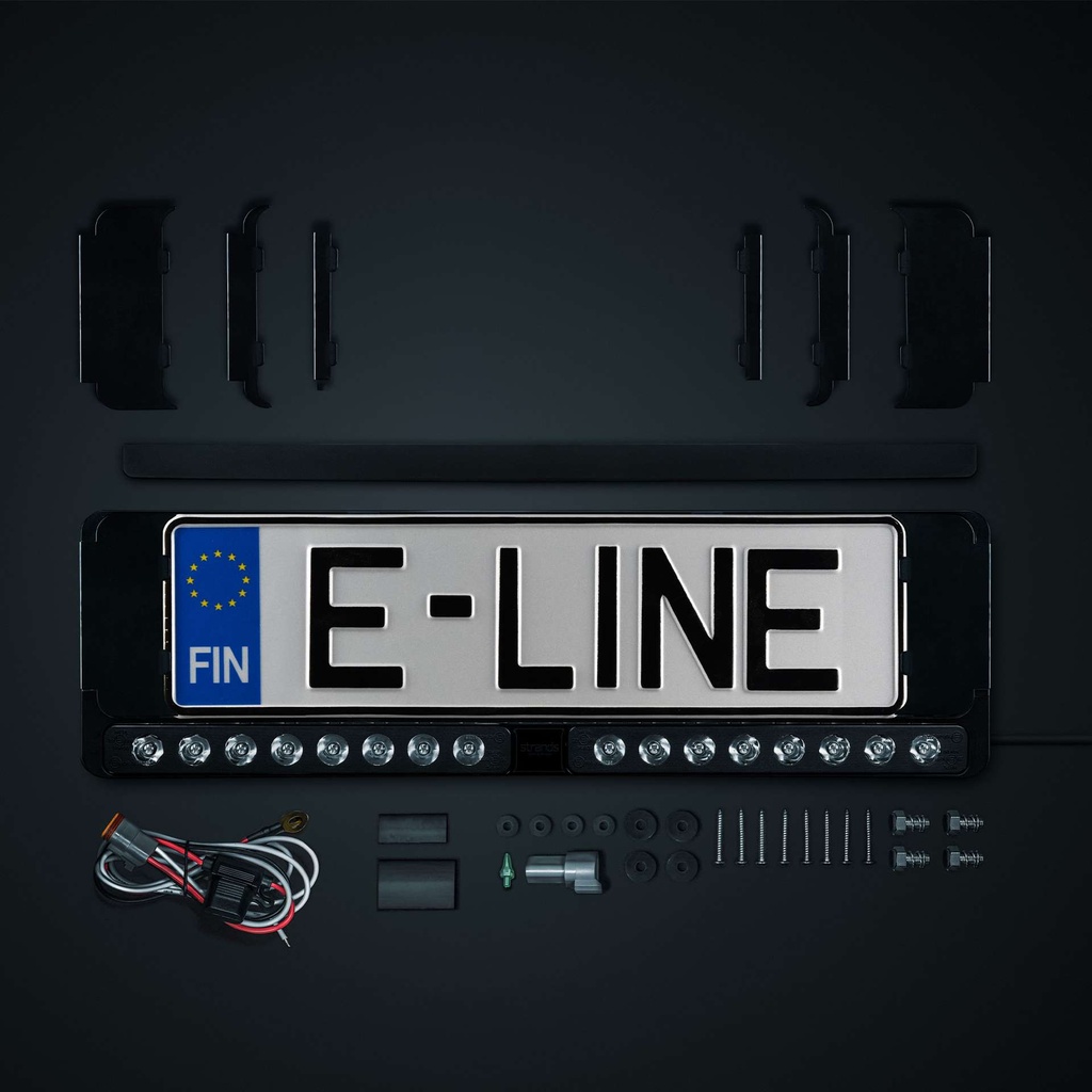 Nuuk E-Line Duo DK LED Licence Plate Bar