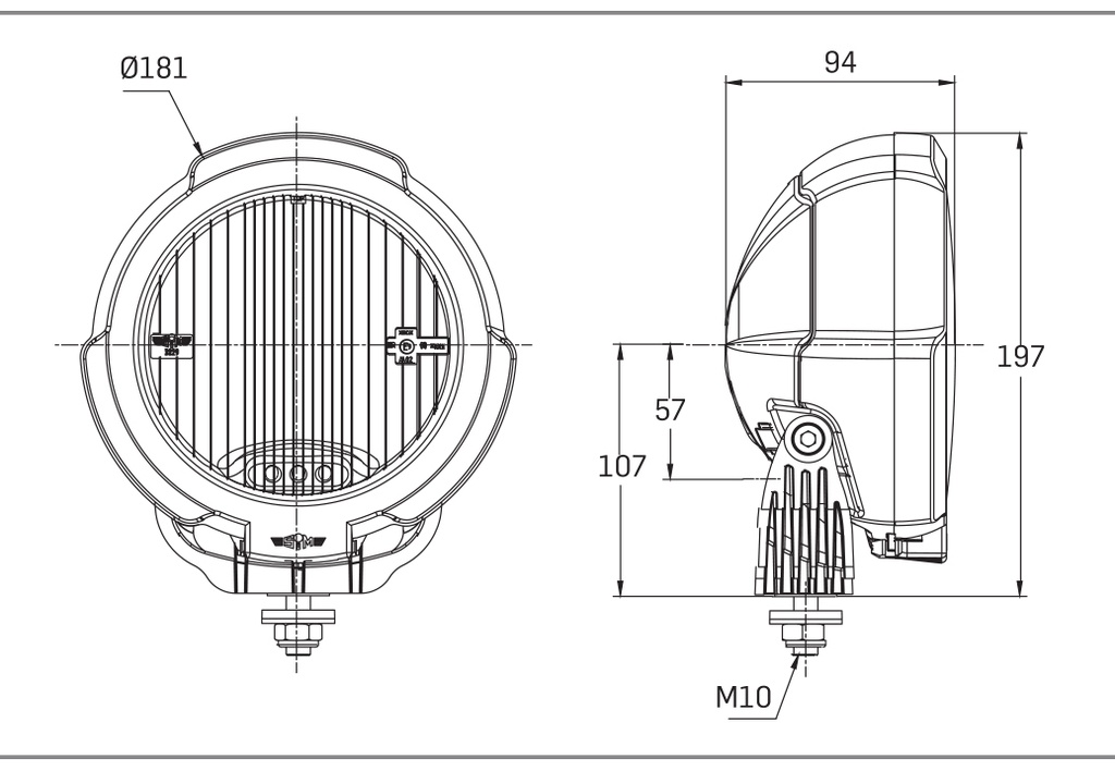 Driving Light SIM - Black