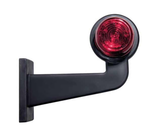 Complete RIGHT rubber arm with position light white/red