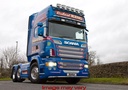 LoBar Aluminum Scania R type 2 Lage Bumper - 5 Amber LED