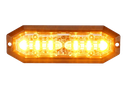 Flashlight 12 LED, 12-24V DC, 20W Amber & White LED, clear lens