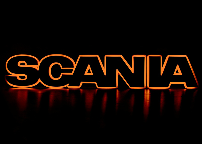 LED Lightbase for Scania Grille logo | Amber