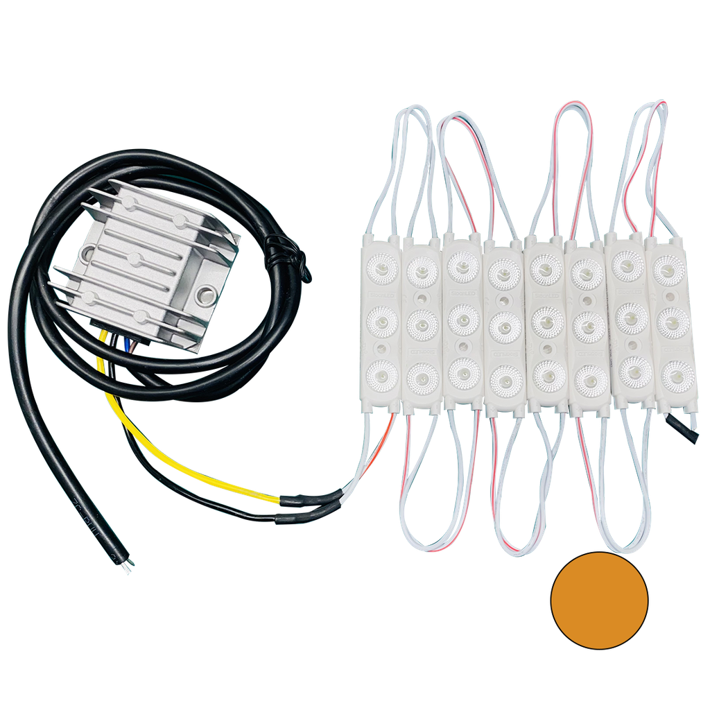 LEDs & Powerunit for Lightbox Truck Sign - 140cm Amber