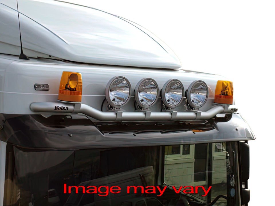 Aluminum HiBar for DAF XF95/105/106 Space Cab | Wide Model - Sunvisor Mounting