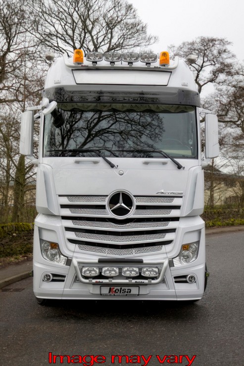 Aluminum HiBar for Mercedes Actros MP4 & MP5 GigaSpace | Drop-Down