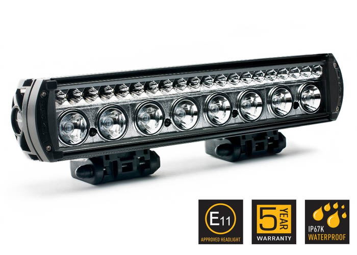 Lazer RS8 LED Spotlight Black with Position Light 9-32V