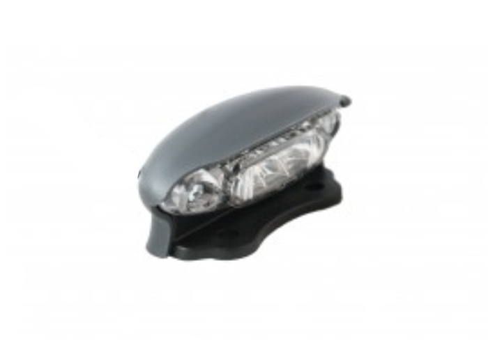 LED License Plate Light 12-24V Round | Black