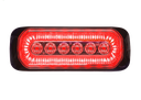 6-LED Strobe Light 12-24V | Dual Color Amber/Red