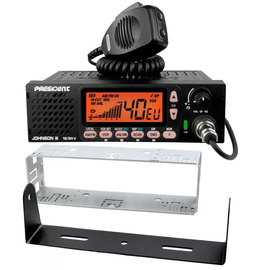 CB President Johnson III with DIN Frame 12/24V