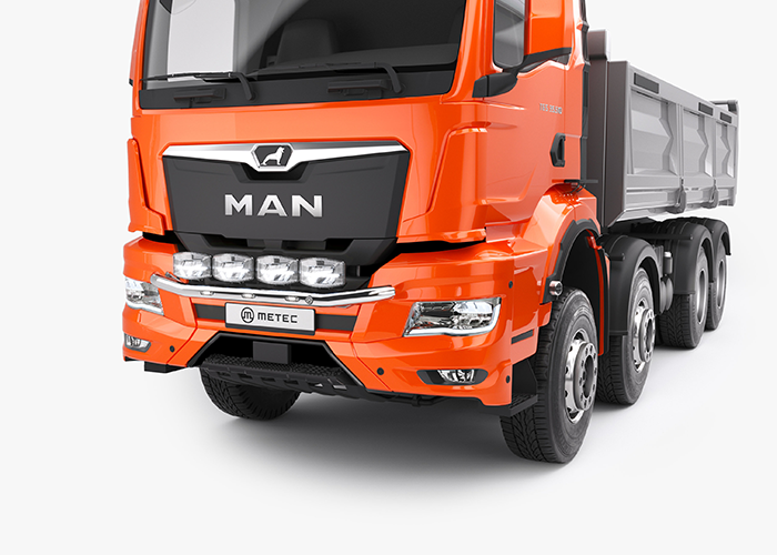 Stainless Steel Frontbar "CITY" for MAN TGS 2020 | 3 White LEDs