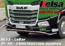 Stainless Steel LoBar for DAF NGD XF & XD with Construction Bumper | 5 White + 2 Amber LEDs