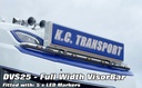 Stainless Steel VisorBar for NGD DAF XF, XD & XG | 5 Amber LEDs