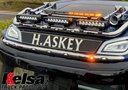 Aluminum VisorBar for NGD DAF XF, XD & XG | 5 Amber LEDs