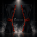 Nedking Side Curtains | Danish Red | 95cm
