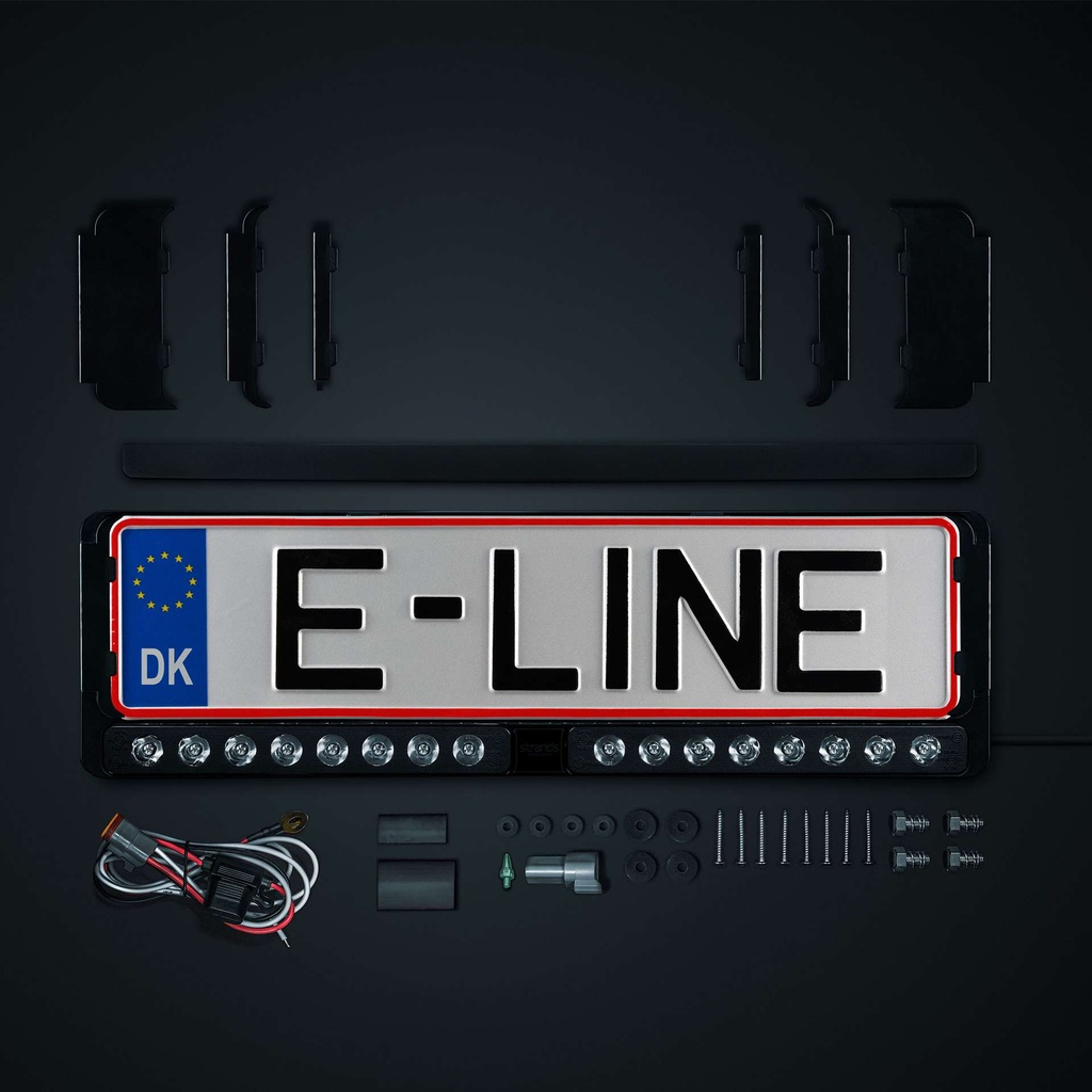 Nuuk E-Line Duo DK LED Licence Plate Bar