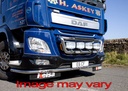 Aluminum LoBar for DAF CF Euro 6 | 5 White + 2 Amber LEDs