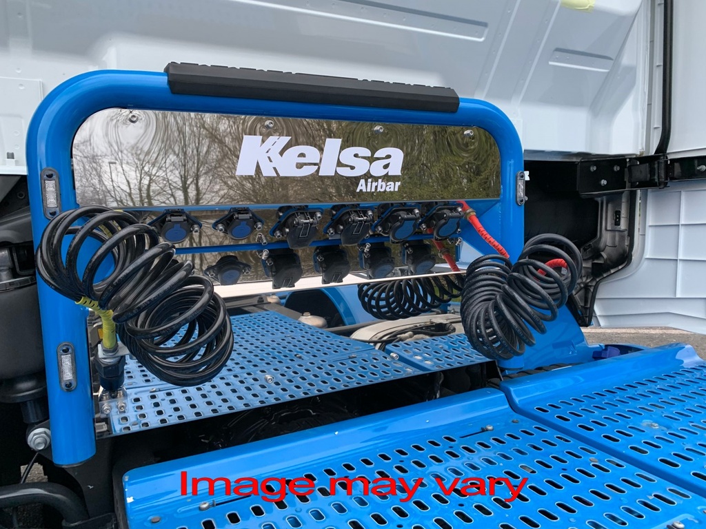 Stainless Steel AirBar for Iveco S-Way | 4 Red LEDs