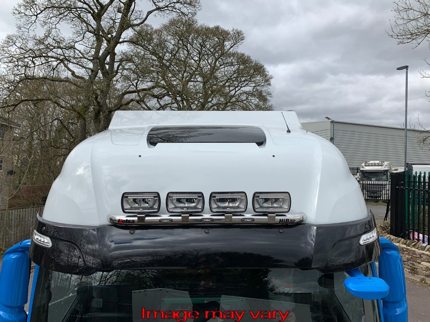 Aluminum VisorBar for Iveco S-Way AS | Narrow Model with 5 White LEDs