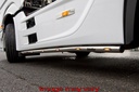 Stainless Steel SideBars for Mercedes Actros MP4 & MP5 | Wheelbase 4050mm | 5 Amber LEDs