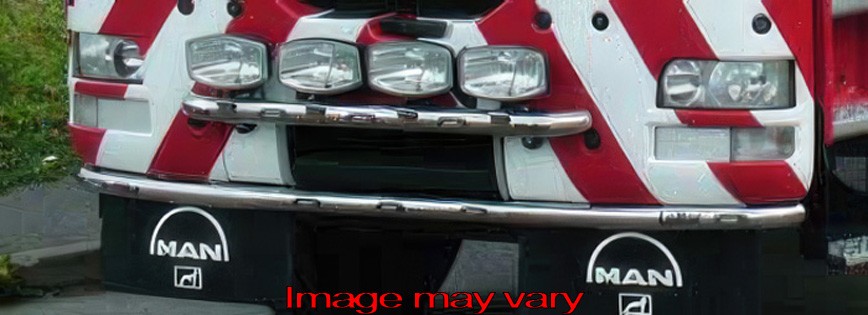 LoBar Stainless Steel for MAN TGS Euro 5 with Construction Bumper | 5 Amber LEDs