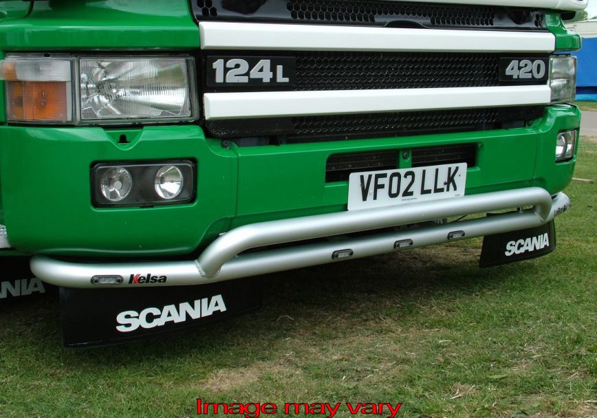 LoBar Aluminum for Scania 4 Series with Plastic Bumper - 5 White LEDs