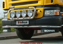 Aluminum LoBar for Scania R1 with Construction Bumper | 5 Amber LEDs