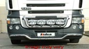 Stainless Steel LoBar for Scania R1 with Low Bumper | 5 White LEDs