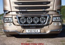 LoBar St. Steel - Scania R2 Serie Low Bumper (Front) - 5 White LED