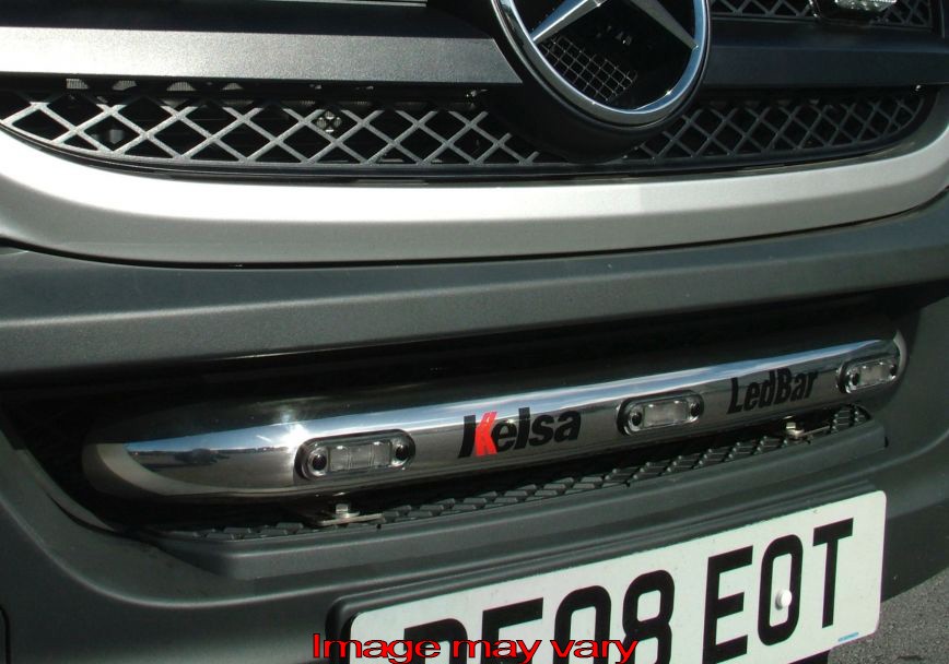 Stainless Steel LedBar for Mercedes Sprinter 2007+ | 3 Amber LEDs