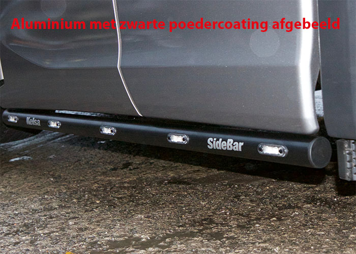 Aluminum SideBars for Scania R&S NextGen | Wheelbase 3750mm | 5 Amber LEDs | 2019+