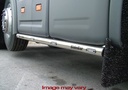 Stainless Steel SideBars for Scania 4 & R Series 6x2 Midlift | 4 Amber LEDs