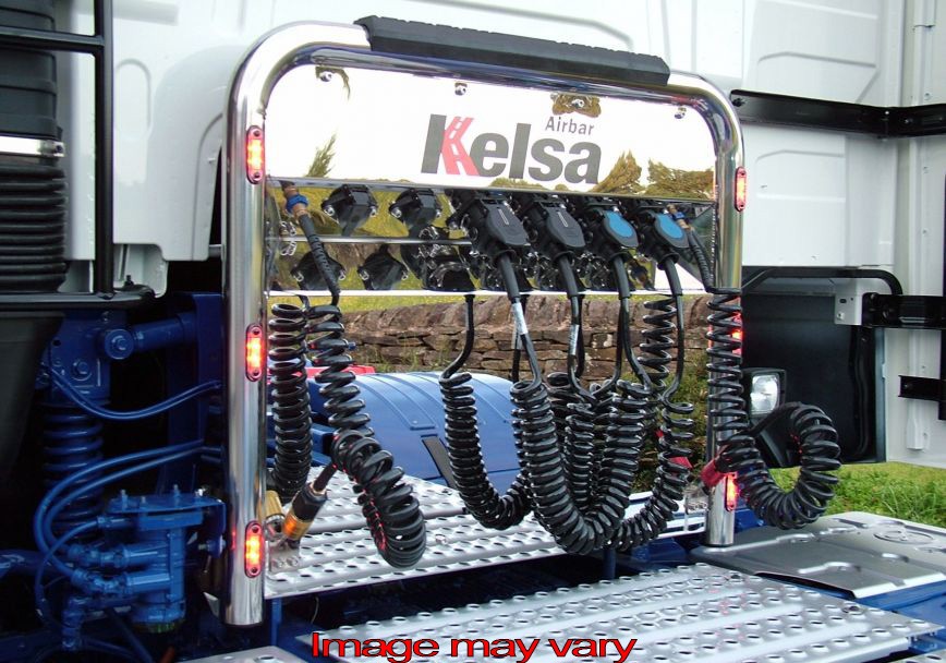 Aluminum AirBar for Volvo FH4 & FH4B | 6 Red LEDs