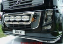 Stainless Steel LoBar for Volvo FH/FM2&3 | 5 White & 2 Amber LEDs